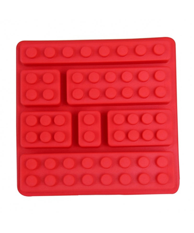 Stampo in Silicone Mattoncini Quadrato Rosso