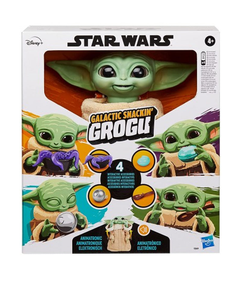Star Wars Galactic Snackin' Grogu Animatronic con oltre 40 combinazioni di suoni e movimenti