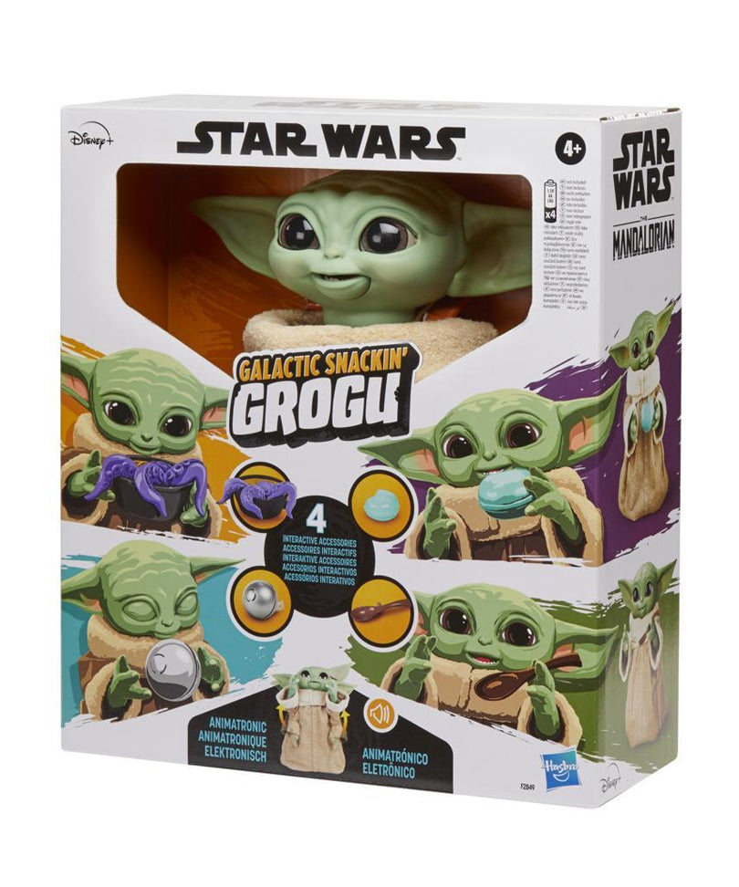 Star Wars Galactic Snackin' Grogu Animatronic con oltre 40 combinazioni di suoni e movimenti