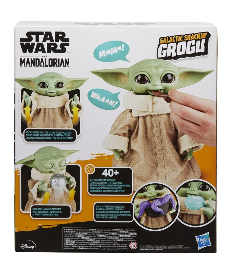 Star Wars Galactic Snackin' Grogu Animatronic con oltre 40 combinazioni di suoni e movimenti