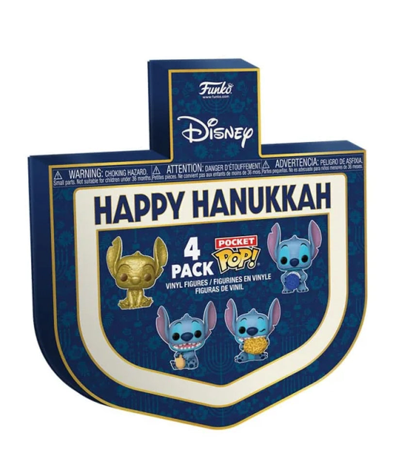 Stitch Holiday Pocket POP! 4-Pack Dreidel Box 4 cm