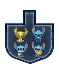 Stitch Holiday Pocket POP! 4-Pack Dreidel Box 4 cm