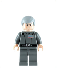 Grand Moff Wilhuff Tarkin - Dark Bluish Gray Uniform, Smooth Hair