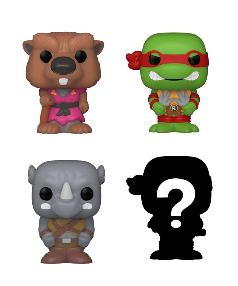 Splinter / Raphael / Rocksteady / Mystery Bitty (4-Pack)