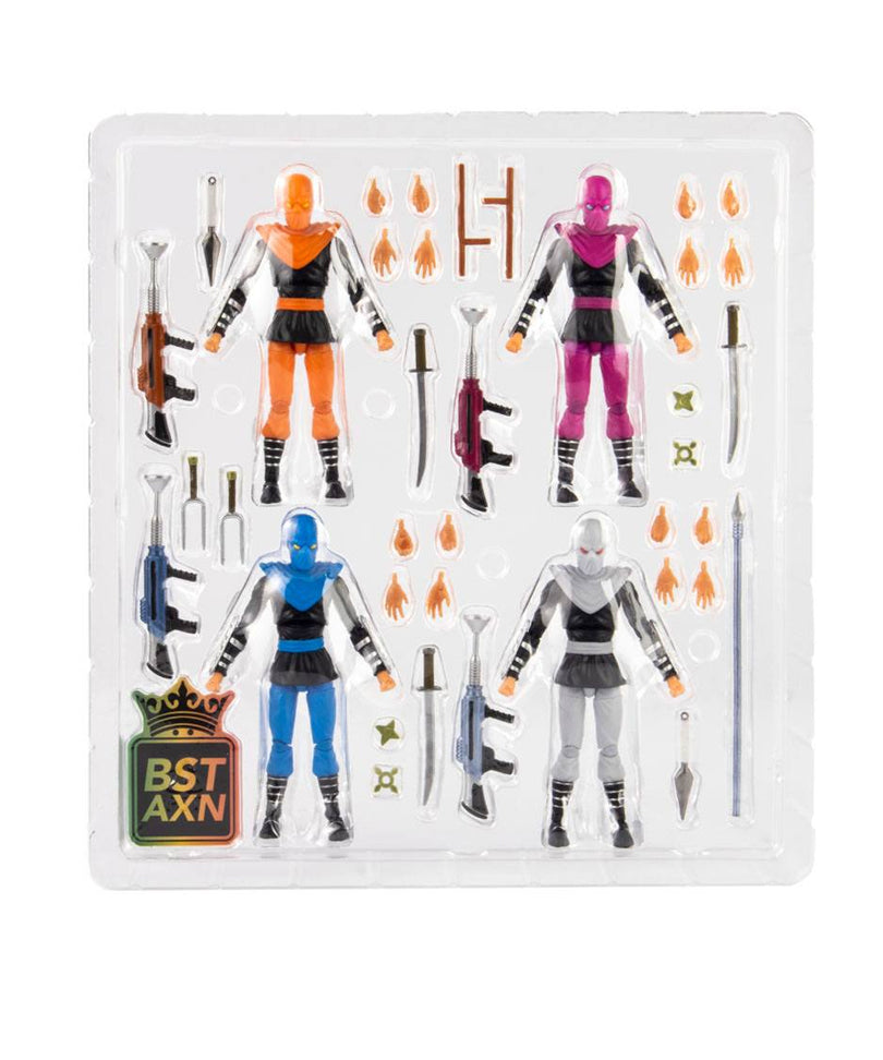  Teenage Mutant Ninja Turtles - BST AXN Action Figure 4-Pack Foot Soldiers 13 cm