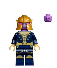 Thanos - Minifigure, Dark Blue and Gold Outfit, Printed Legs