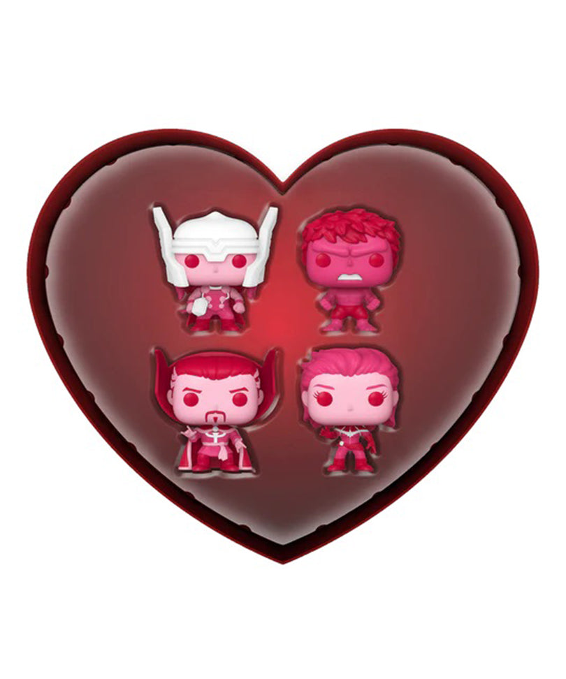 Thor / Hulk / Doctor Strange / Captain Marvel 4-Pack Marvel Valentine Mystery Minis