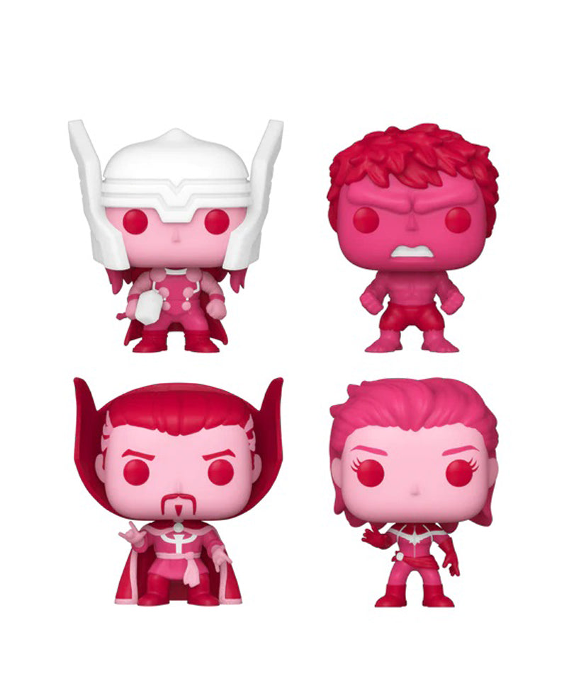 Thor / Hulk / Doctor Strange / Captain Marvel 4-Pack Marvel Valentine Mystery Minis