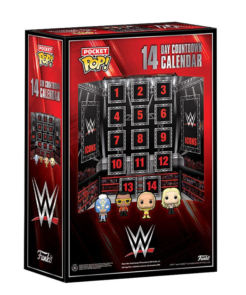 14 Days Countdown Calendar WWE Pocket POP! Calendario dell'Avvento