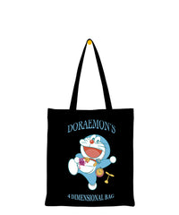 Tote Bag in Cotone Nera - Doraemon