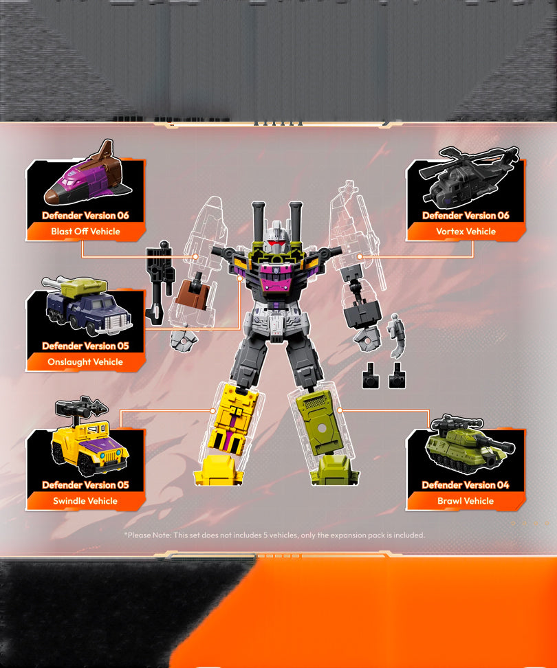 Transformers Blokees Plastic Model Kit Defender Version Bruticus Combining Accessory