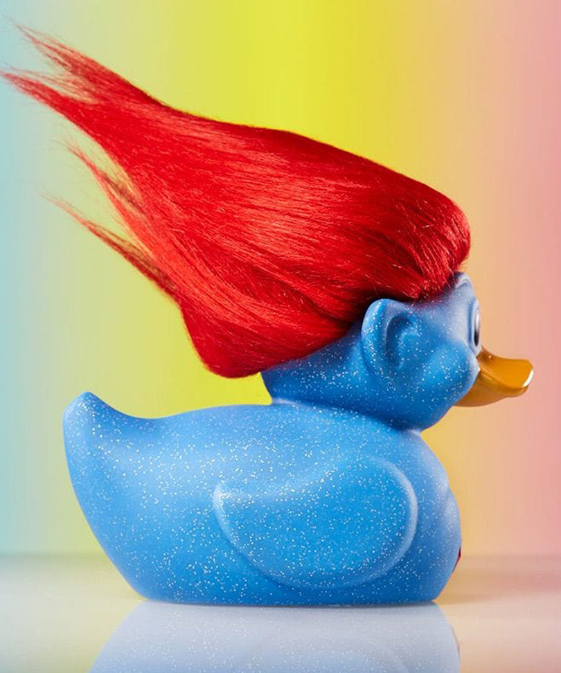 Trolls Glitter Blue Troll (Blue with Red Hair) TUBBZ Cosplaying Duck Collectable