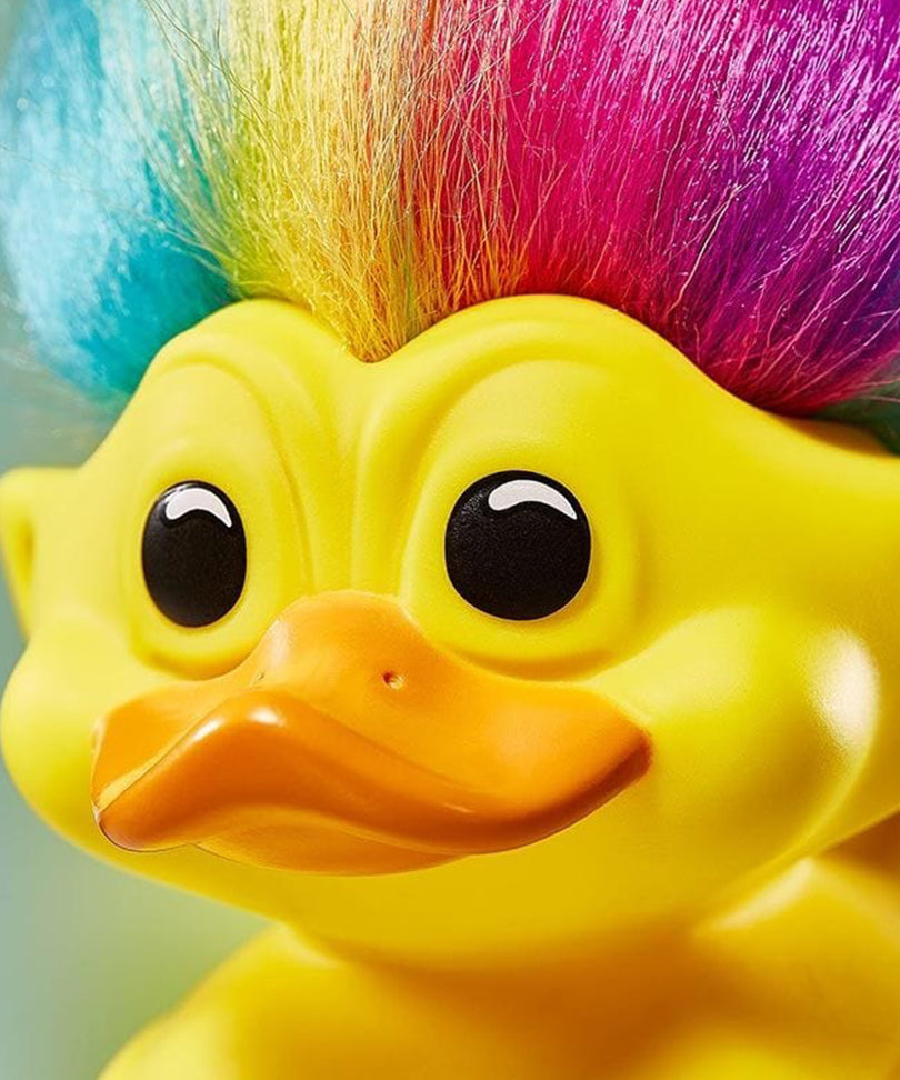 Trolls Rainbow Troll (Yellow with Rainbow Hair) TUBBZ Cosplaying Duck Collectable