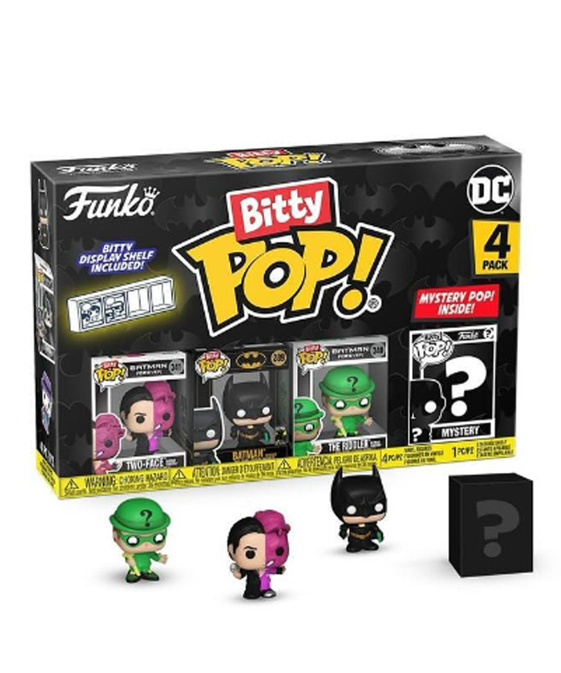 Two-Face Batman Forever / Batman (Forever) / The Riddler Batman Forever  / Mystery Bitty (4-Pack)