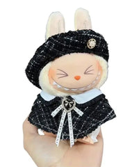 Vestitino Nero con Basco per Labubu (17 cm)