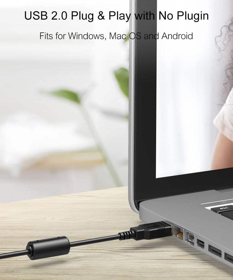 Webcam Full HD 1080p CW100 Crosstour con Microfono Incorporato