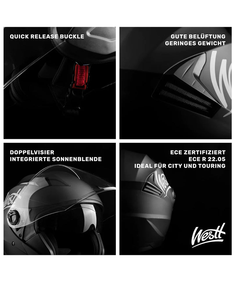 Westt Jet - Casco per Moto