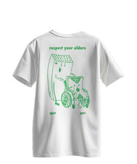 T-Shirt Uomo Respect your Elders (X-Box) Bianca