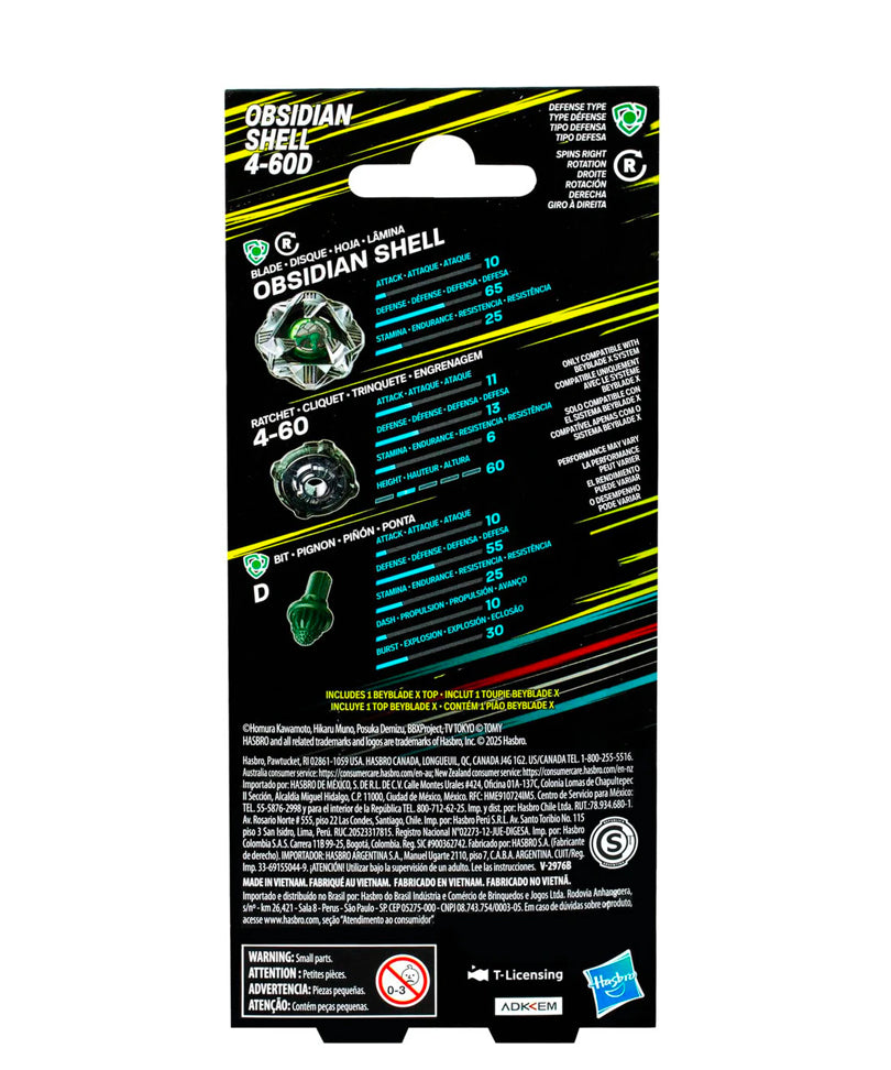 Beyblade X - Booster: Obsidian Shell 4-60D
