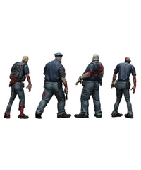 Zombie Dark Source - Action Figures 4-Pack Police (Male) 8 cm