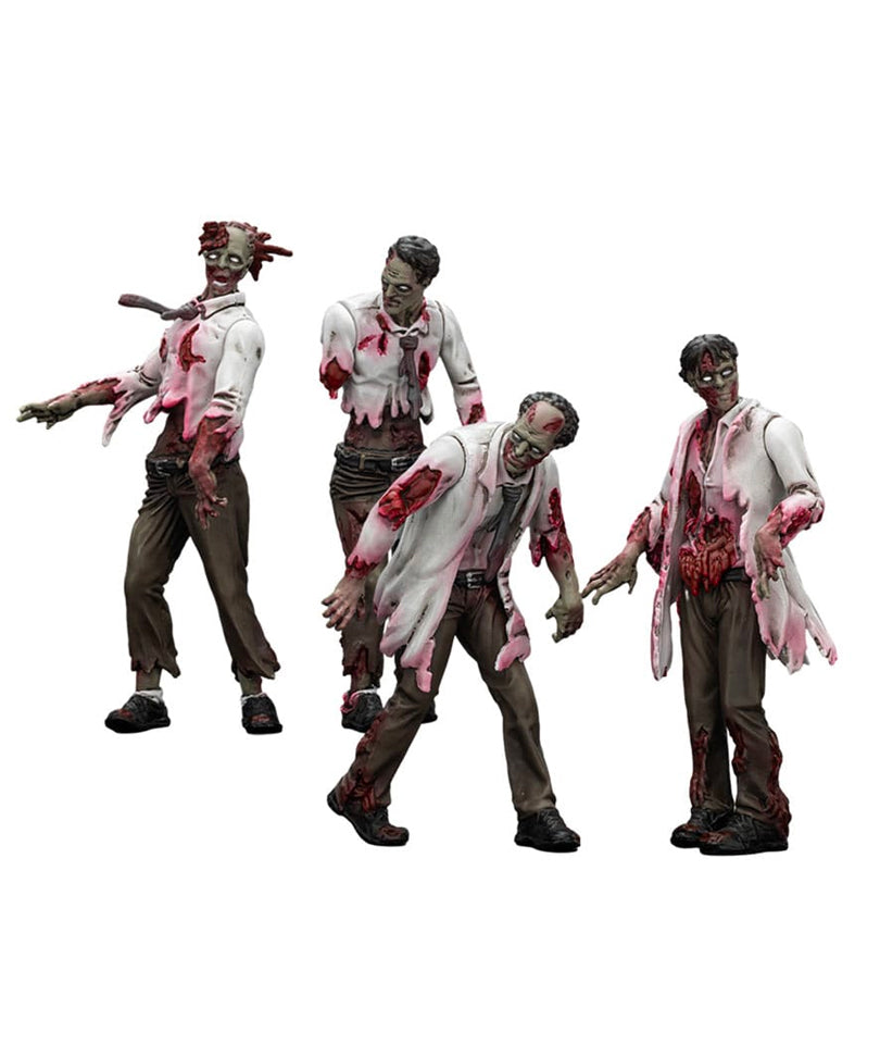 Zombie Dark Source - Action Figures 4-Pack Scientists (Male) 8 cm